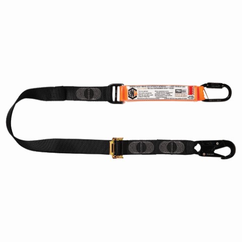 LINQ WEBBING LANYARD ADJUST SNG LEG 1 X DA LARABINER 1 X SNAP HOOK